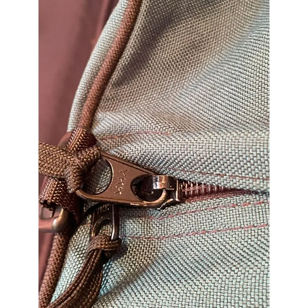 The North Face Base Camp Voyager Duffel Bag Khaki Brown VGUC No Strap